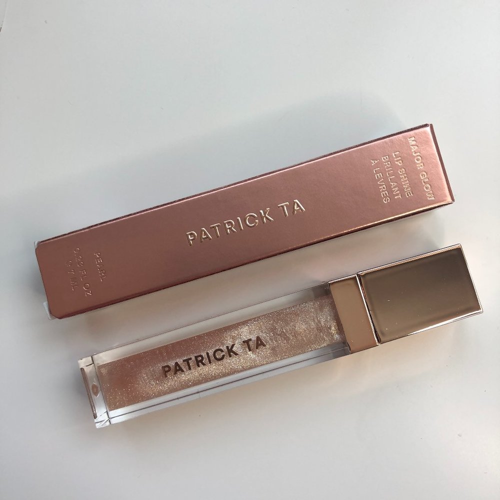 Patrick Ta Major Glow Lip Shine in Pearl (NEW)